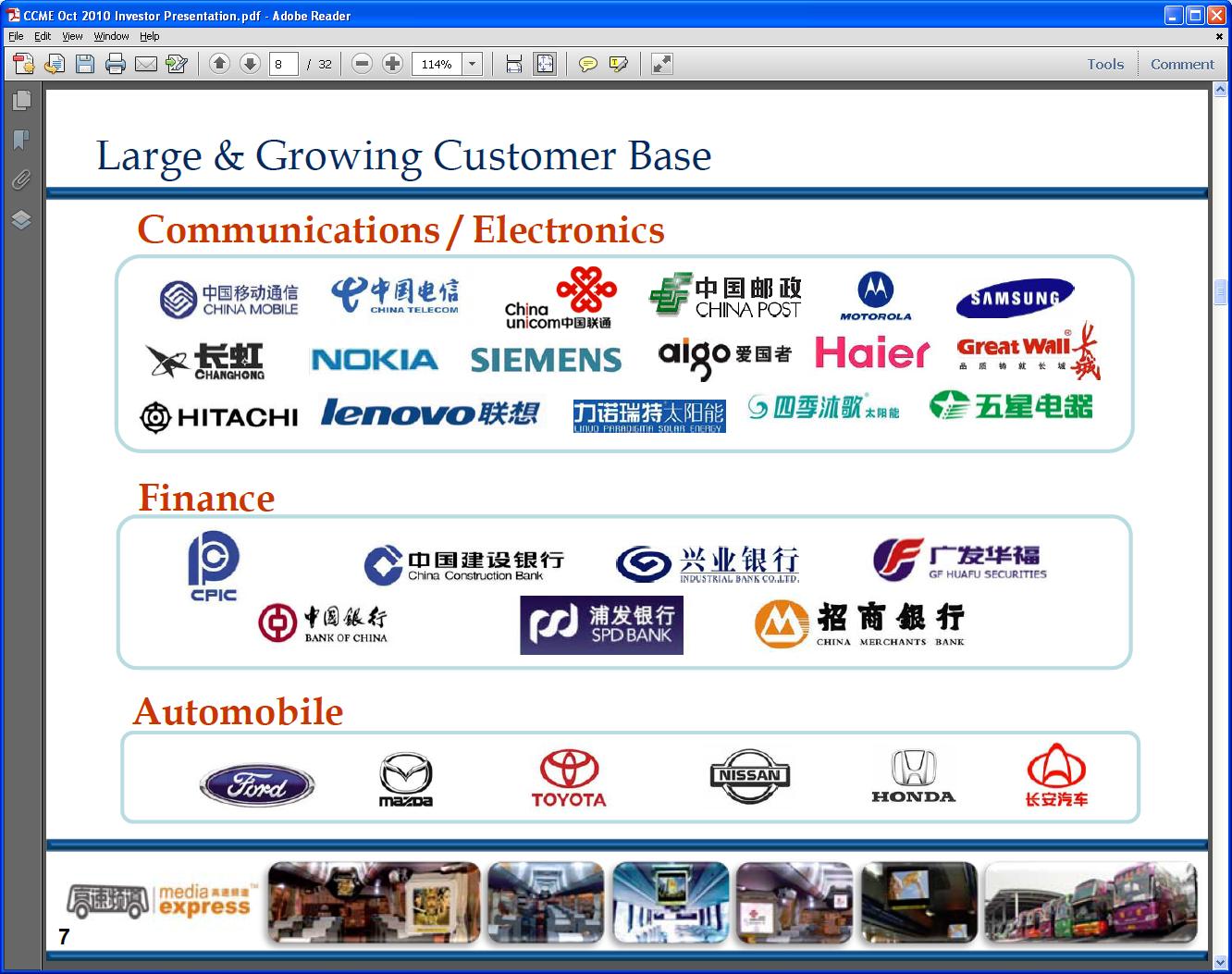 screen shot from investor presentation P8