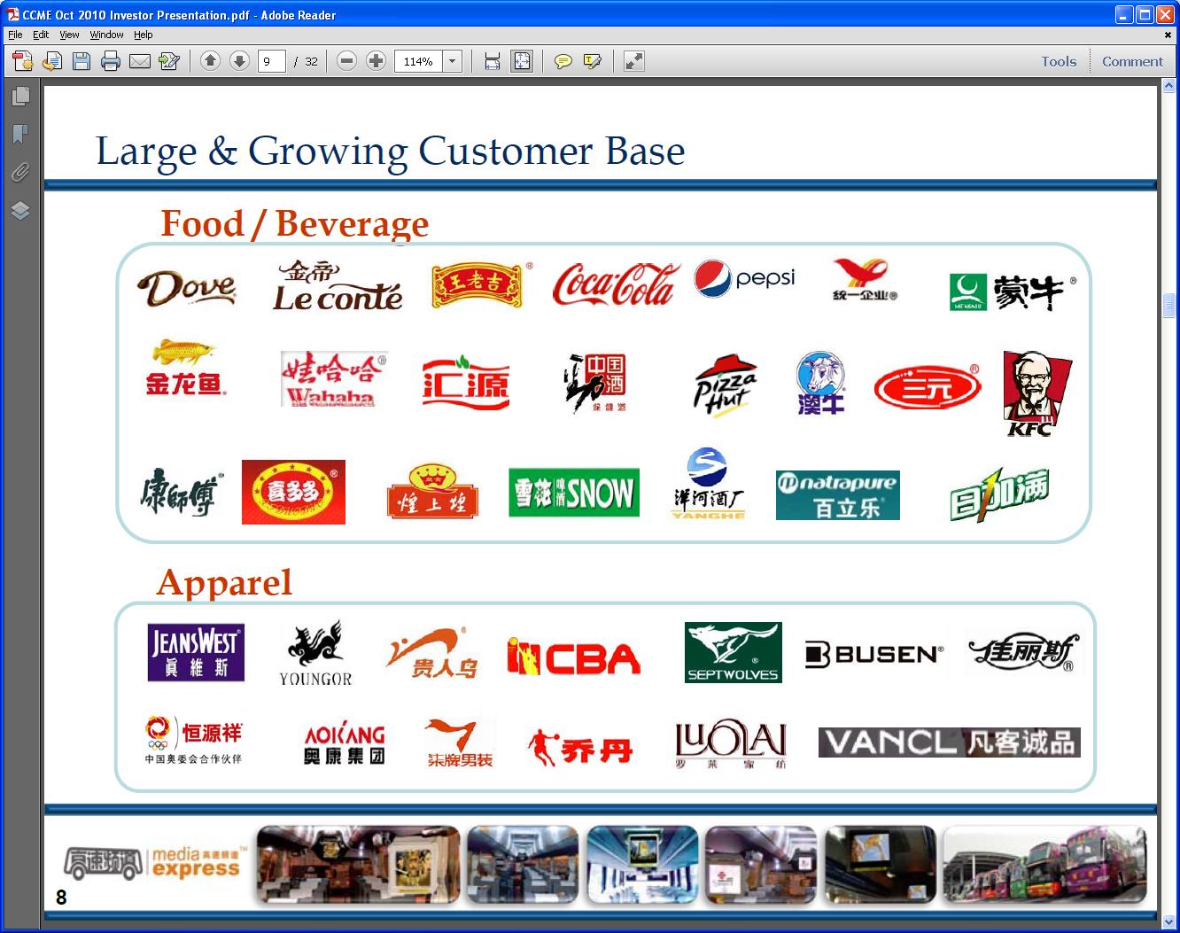 screen shot from investor presentation P9